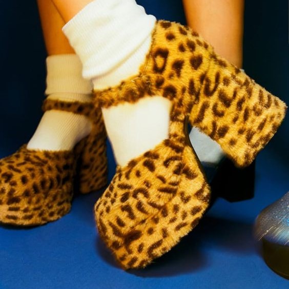 leopard heels